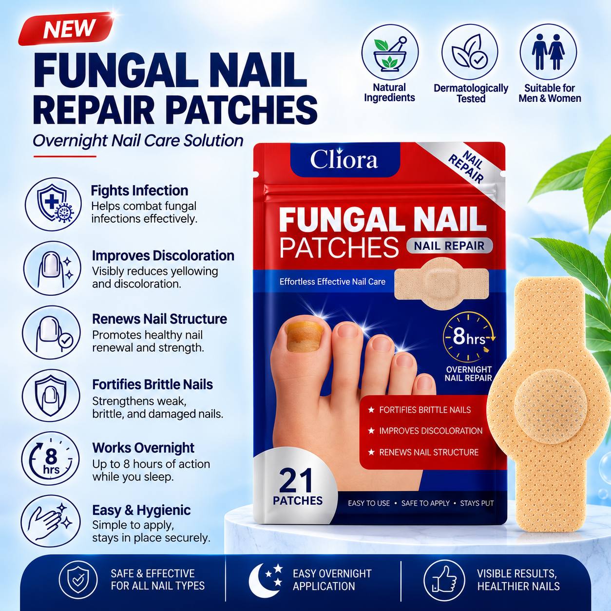 Cliora™ Fungal Nail Repair Patches
